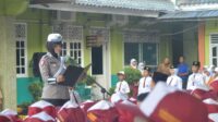 Polwan Polres Pringsewu Sosialisasikan Keselamatan Berkendara Dan Anti Bullying Di Sekolah