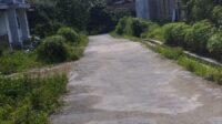 Viral diberitakan Media, Rabat Beton Rusak Tiba- Tiba Kakon Karangsari Tambal Jalan Tersebut.