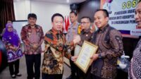 Pj. Bupati Pringsewu Dr. Marindo Kurniawan, ST., MM Membuka Sosialisasi Pengisian Jabatan Tinggi Pratama dan Pendidikan Anti Korupsi